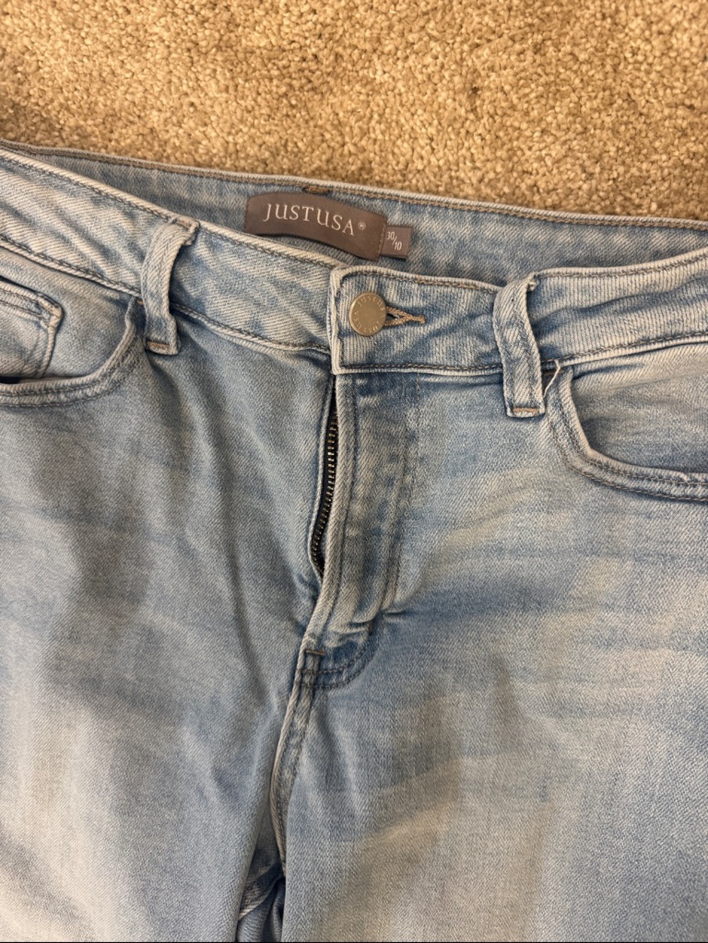 Just USA Light Blue Flare Jeans
